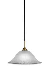 Paramount 1 Light Steel Large Pendant 16 Inch Wide by Toltec - 3401-16-1025-