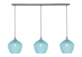 3 Light Stem Hung Linear Pendalier 10.5 x 41 Inch by Toltec 36-BN-4922 - 36-BN-4922