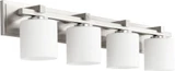 4 Light Cylinder Vanity Light 33 Inch Wide by Quorum - 5369-4