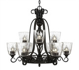 Elegante 9 Light Large Chandelier by Toltec 869-277527 - 869-277527