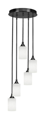 Empire 5 Light Stem Hung Medium Pendant 14.25 Inch Wide by Toltec - 2145-BN-300