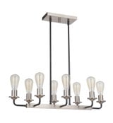 Randolph 8 Light Medium Linear Island Pendant by Craftmade - 50378-4115