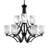 Zilo 9 Light Large Chandelier by Toltec 569-MB-300 - 569-MB-300