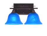 Uptowne 2 Light Vanity Light 14.25 Inch Length by Toltec - 132--775-1425