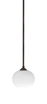 Zilo 1 Light Steel Stem Hung Small Pendant 6.5 Inch Tall by Toltec - 560-MB-202