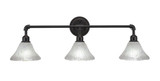 Vintage 3 Light Vanity Light 33 Inch Length by Toltec - 183--11-33
