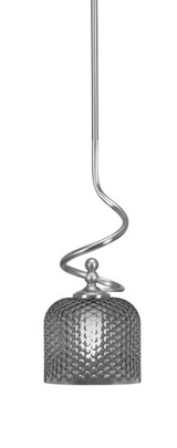 Capri 1 Light Stem Hung Mini Pendant 16 Inch Tall and 6 Inch Wide by Toltec - 901-46-1