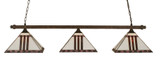 Square 3 Light Small Island Chandelier by Toltec 403-14115535 - 403-14115535