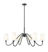 Gianna 6 Light Chandelier  20.75 x 46.25 Inch Wide by Z-Lite - 7509-6-46