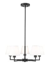 Leila 5 Light Chandelier In Modern Style 10 x 26 Inches Wide by Z-Lite - 744-26R
