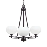 Uptowne 3 Light Medium Chandelier by Toltec 323-AS-202 - 323-AS-202