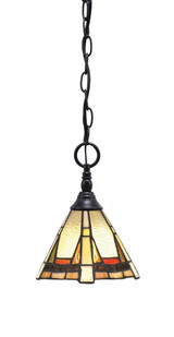 1 Light Chain Hung Mini Pendant 9.75 x 7 Inch by Toltec 11-BN-9185 - 11-BN-9185