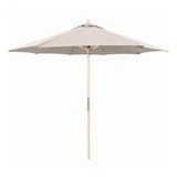 9 Foot Wood Manual Lift Octagon Market Umbrella by Galtech - 131