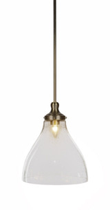 Juno 1 Light Medium Stem Hung Pendant 14 Inch Tall by Toltec - 79-115-14-