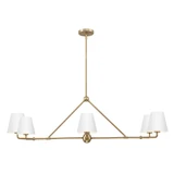 Xavier 6 Light Oversized Linear Chandelier by Crystorama - XAV-B9306