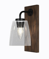 Oxbridge 1 Light Steel Wall Sconce 12 Inch Tall by Toltec - OX1_1771_WS525C