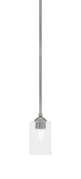 Zilo 1 Light Steel Stem Hung Mini Pendant 7.5 Inch Tall by Toltec - 560-MB-300