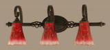 Elegante 3 Light Vanity Light 11.25 Inch Tall by Toltec - 163-95-1125-3025