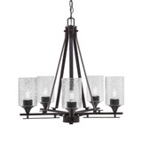 Uptowne 5 Light Medium Chandelier by Toltec 325-DG-300 - 325-DG-300