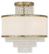 Prescott 3 Light 11.75 Inch Wide Semi Flush Mount by Livex - 50793