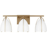 Norman 3 Light White Shade Vanity Light by Visual Comfort Studio - 4451803