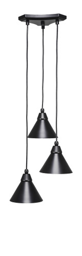 Europa 3 Light Steel Medium Pendant 13.5 Inch Wide by Toltec - 28-135-725-