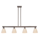 Bristol Natural 4 Light Stem Hung Island 12X 51.75 Inch Wide by Innovations - 716-4I-NBD-9