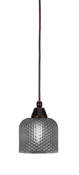 Any 1 Light Textured Glass Small Pendant 6 Inch Wide by Toltec - 22-CH-4612