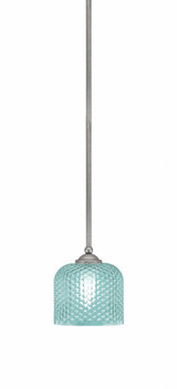 Zilo 1 Light Stem Hung Mini Pendant 6.75 Inch Tall X 6 Inch Wide by Toltec - 560-46-1