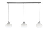 3 Light Stem Hung Linear Pendalier 7.25 x 39.25 Inch by Toltec 36-BN-202 - 36-BN-202