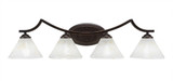 Zilo 4 Light Vanity Light 32.75 Inch Tall by Toltec - 554--3275-3275