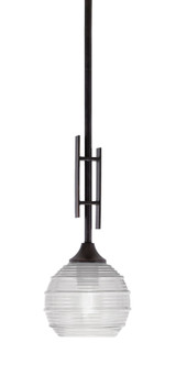 Uptowne 1 Light Small Stem Hung Pendant 18.25 Inch Tall by Toltec - 320-DG-4602