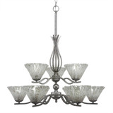 Revo 9 Light Medium Chandelier by Toltec - 249-2322