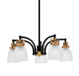 Easton 5 Light Medium Chandelier by Toltec 1945-WHBN-500 - 1945-WHBN-500
