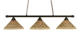 Oxford 3 Light Small Island Chandelier by Toltec 373-16125555 - 373-16125555