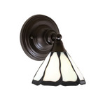 1 Light Art Glass Wall Sconce 9 Inch Tall by Toltec - 40-9394