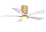 Irene 5HLK 5 Blade Flush Ceiling Fan with LK 42 Inch Wide by Matthews Fans - IR5HLK-42
