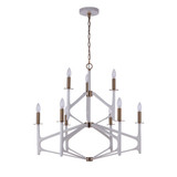 The Reserve 9 Light Chandelier 29.5 Inch and 32.25 Inch Wide by Craftmade - 55529