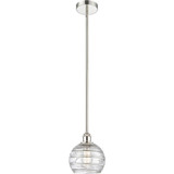 Athens Deco Swirl 1 Light Stem Mini Pendant 9.38 X 8 by Innovations - 616-1S-G1213-8