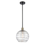 Athens Deco Swirl 1 Light Stem Hung Mini Pendant 11.13 X 10 by Innovations - 516-1S-G1213-10