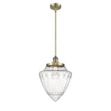 Bullet 1 Light Stem Hung Mini Pendant 16 and 12 Inch Wide by Innovations - 201S-G66-12