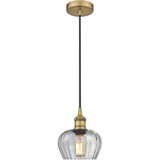 Fenton 1 Light Cord Down Mini Pendant 7.5 and 6.5 Inch Wide by Innovations - 616-1P-G9