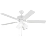 Linden 5 Blade Dual Mount Ceiling Fan 52 Inch W by Generation - 5LD52