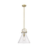 Newton Cone 1 Light Mini Pendant 15.13 Inch and 12 Inch Wide by Innovations - 410-1SM-G411-12