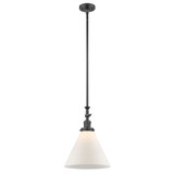 Cone 1 Light Adjustable Mini Pendant 16.88 and 12 Inch Wide by Innovations - 206-G4-L