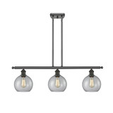 Athens 100W 3 LED Stem Hung Island 10.5 Inch X 36 Inch Wide by Innovations - 516-3I-G12-8-LED