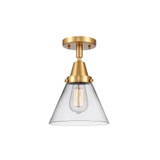 Cone 1 Light Semi Flush Mount 11 Inch Tall X 7.75 Inch Wide by Innovations - 447-1C-G4