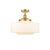 Bridgeton 1 Light Semi Flush Mount 13.5 InchX11.75 Inch Wide by Innovations - 517-1CH-G69-16