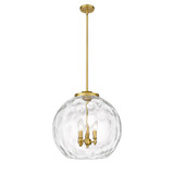 Athens Water Glass 60W 3 LED Stem Hung Pendant 19.5X 17.88 by Innovations - 221-3S-G1215-18-LED
