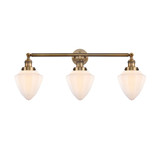 Bullet 100W 3 LED Bath Vanity 15 Inch Tall X 33.75 Inch Wide by Innovations - 205-G66-7-LED